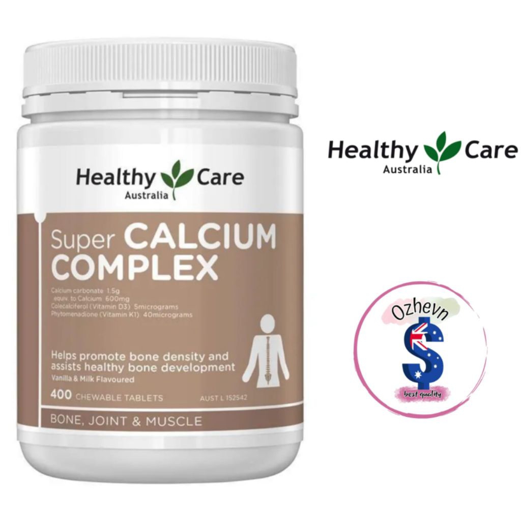 Healthy Care Super Calcium Complex 400 Chewable Tablets
