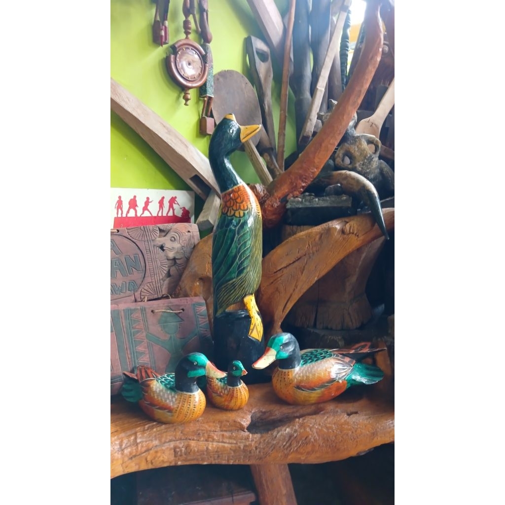 Hiasan/Dekorasi Bebek 1 Set bahan kayu