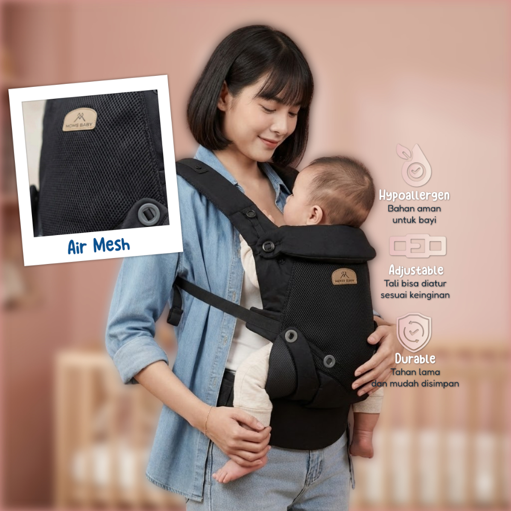 Gendongan Bayi  BABY JOY MOMS BABY SSC M Shape Gendongan M Shape