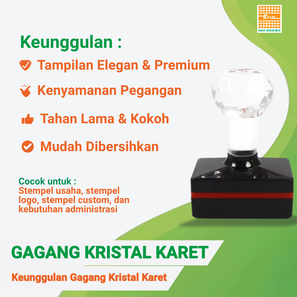 GAGANG KRISTAL STEMPEL KARET