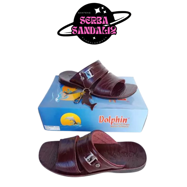 PROMO LEBARAN SANDAL SELOP COWOK CEWEK DOLPHIN / SANDAL VIRAL 2026 MODEL BAN 2