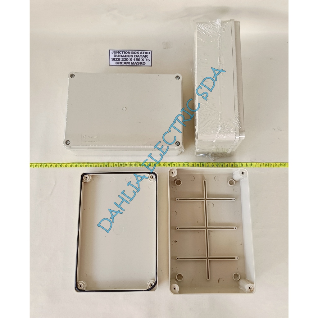 JUNCTION BOX ATAU DURADUS DATAR 220X150X75 CREAM MASKO
