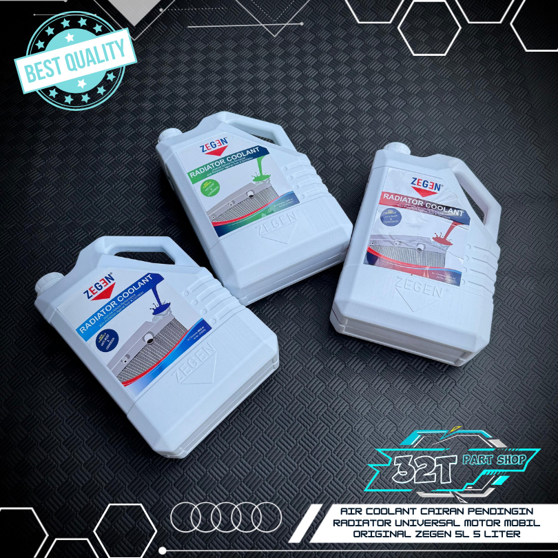 Air Coolant Cairan Pendingin Radiator UNIVERSAL MOTOR MOBIL ORIGINAL ZEGEN 5L 5 Liter