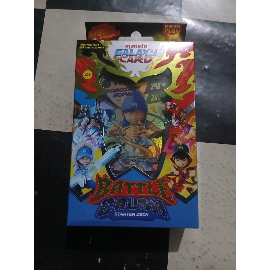Monsta Galaxy Card Starter Deck Battle Crush Boboiboy