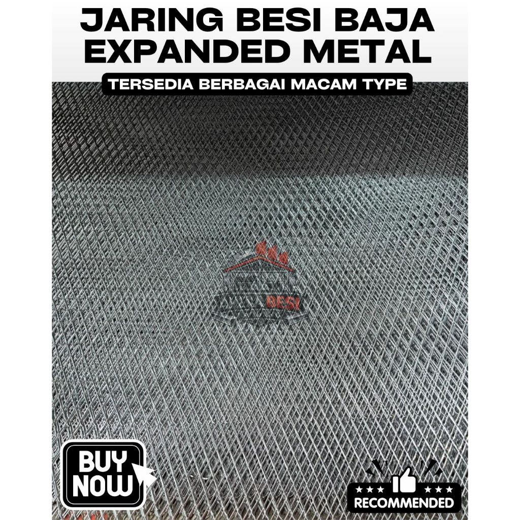 Jaring Besi Baja Expanded Metal Type T0715 - C1015 - D1620 - D1020 - F2028 - F1628 | Best Quality