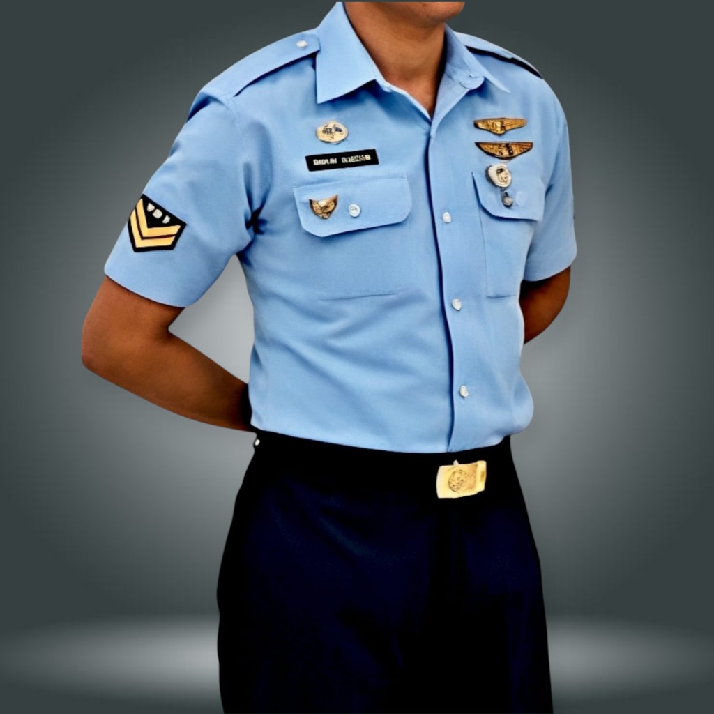 BAJU_Seragam PDH TNI AU Pakaian DINAS HARIAN TNI AU  Setelan PDH TNI AU