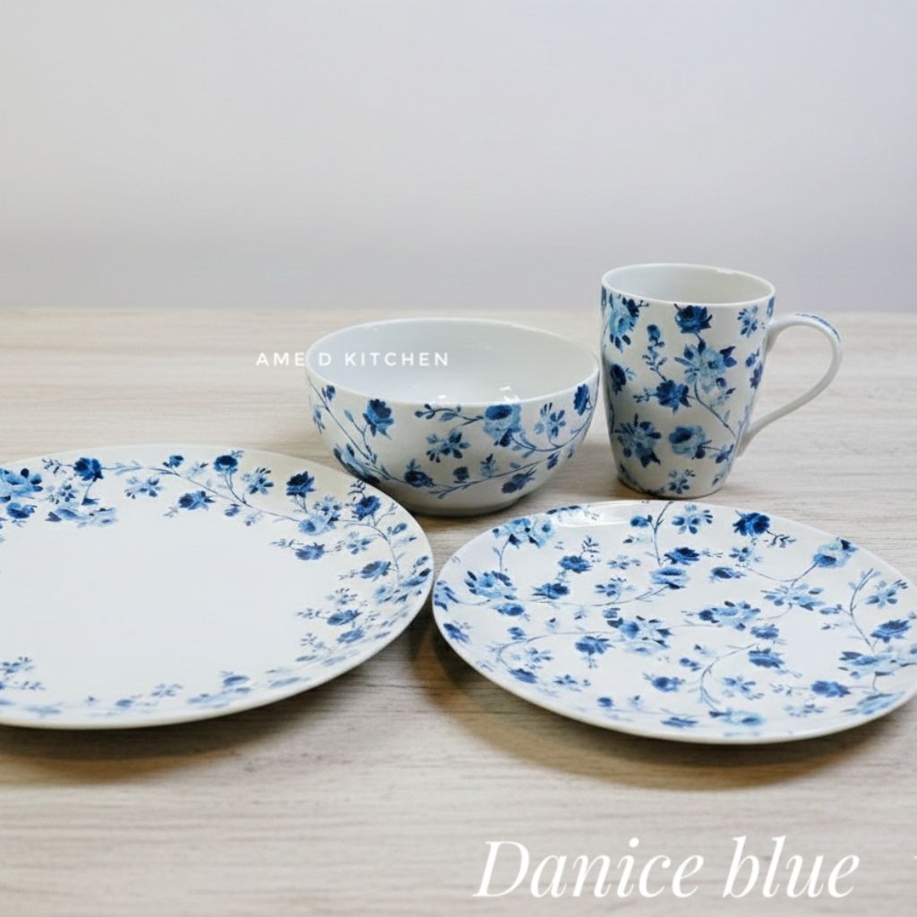Dinner set sango isi 16 pcs "danice blue"