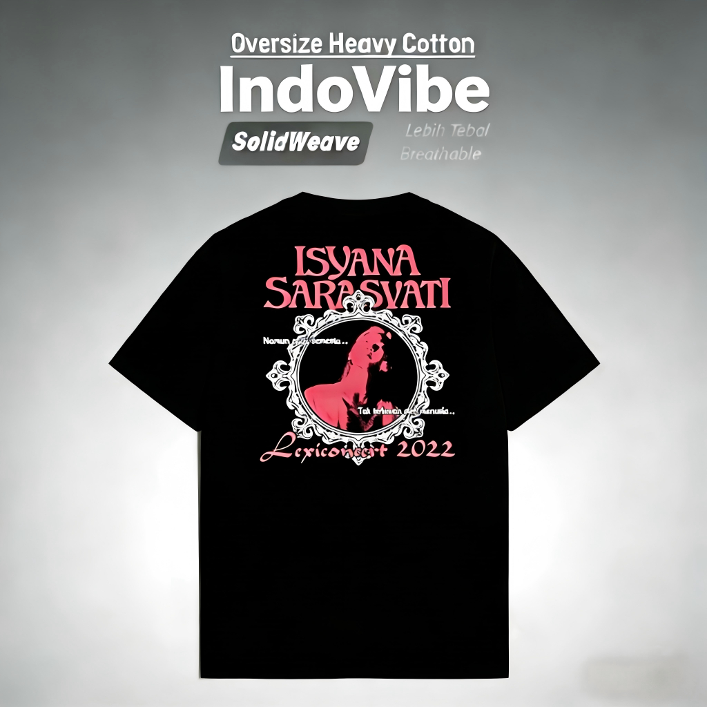 Isyana Sarasvati - Lexiconcert Jakarta City Series Tshirt - Black