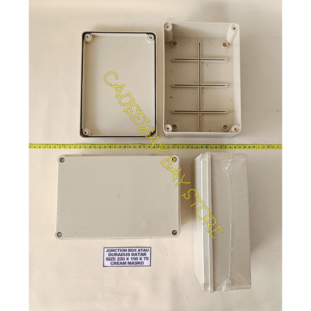 JUNCTION BOX ATAU DURADUS DATAR 220X150X75 CREAM MASKO