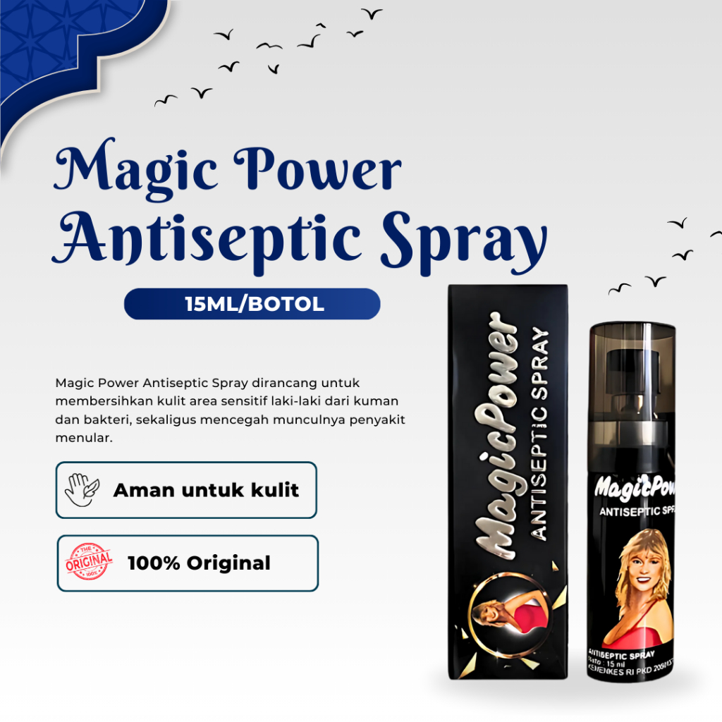 Tisu Mejik Magic Power Antiseptik Spray Untuk Pria Aroma Segar