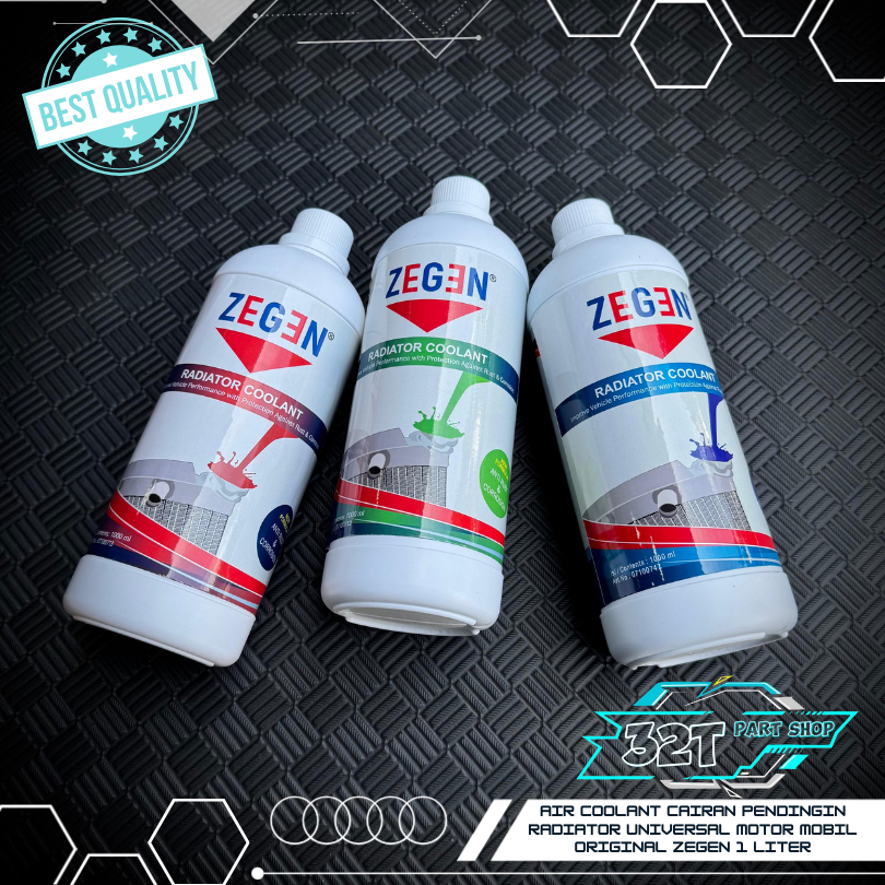 Air Coolant Cairan Pendingin Radiator UNIVERSAL MOTOR MOBIL ORIGINAL ZEGEN 1L 1 Liter