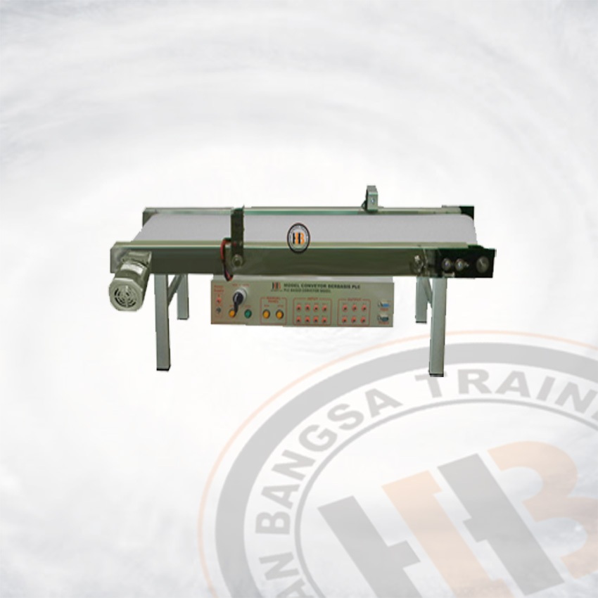 Model Otomasi Industri Conveyor Motor Gearbox