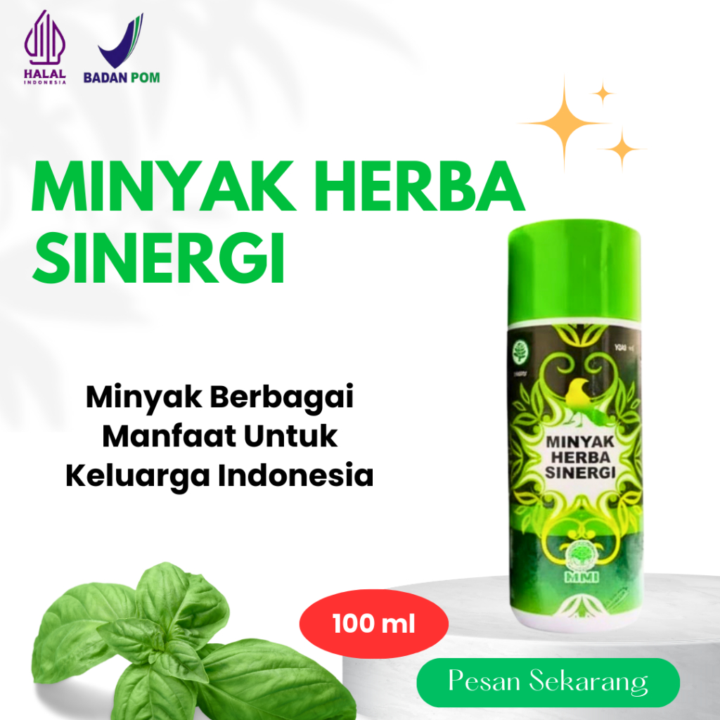 Minyak But But Minyak Herbal Sinergi HNI HPAI 100ML Minyak Ajaib Asli