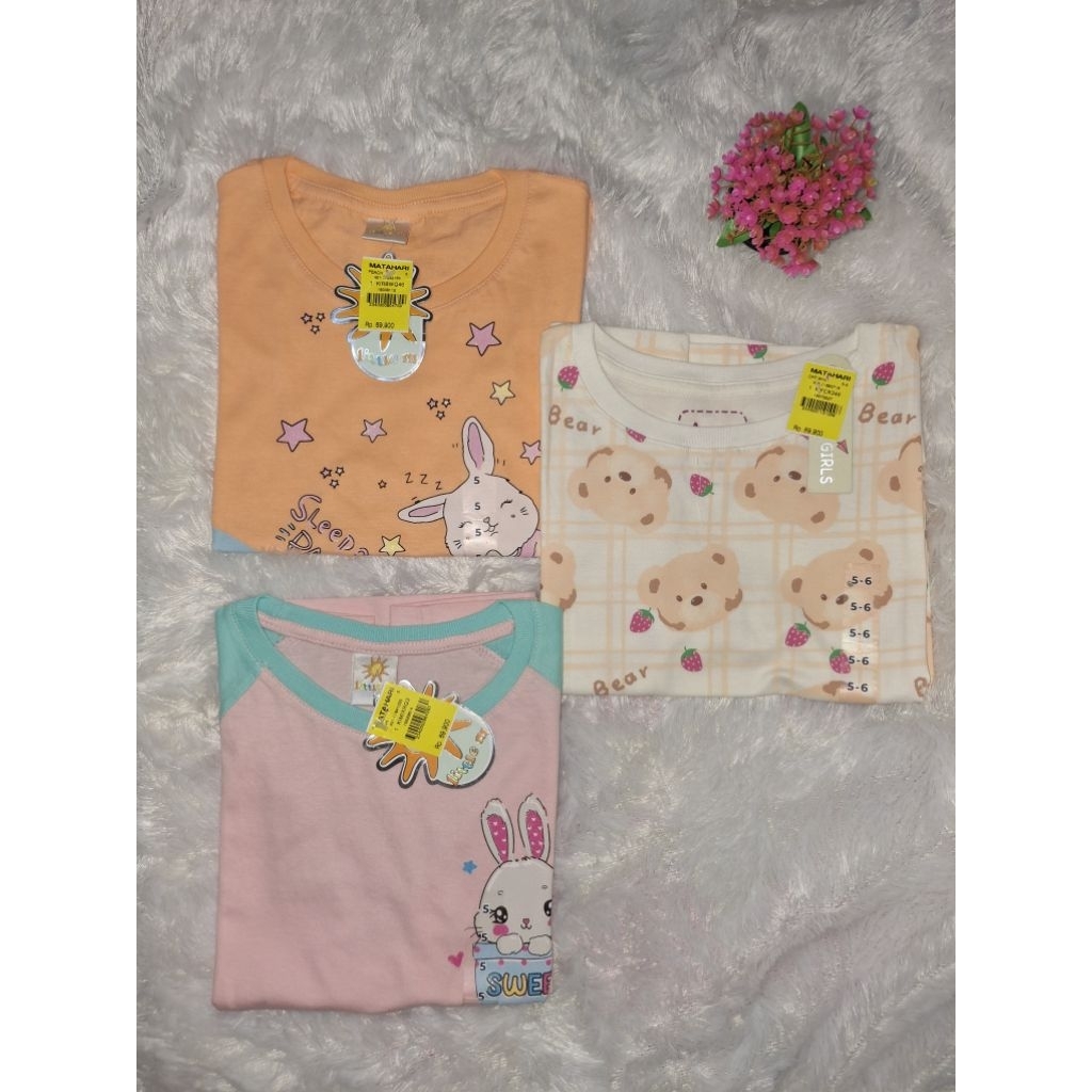 Kaos anak perempuan Little M ori by Matahari