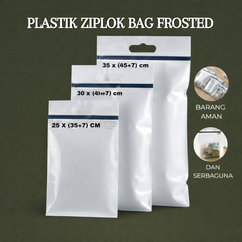 Plastik Ziplock Bag Frosted