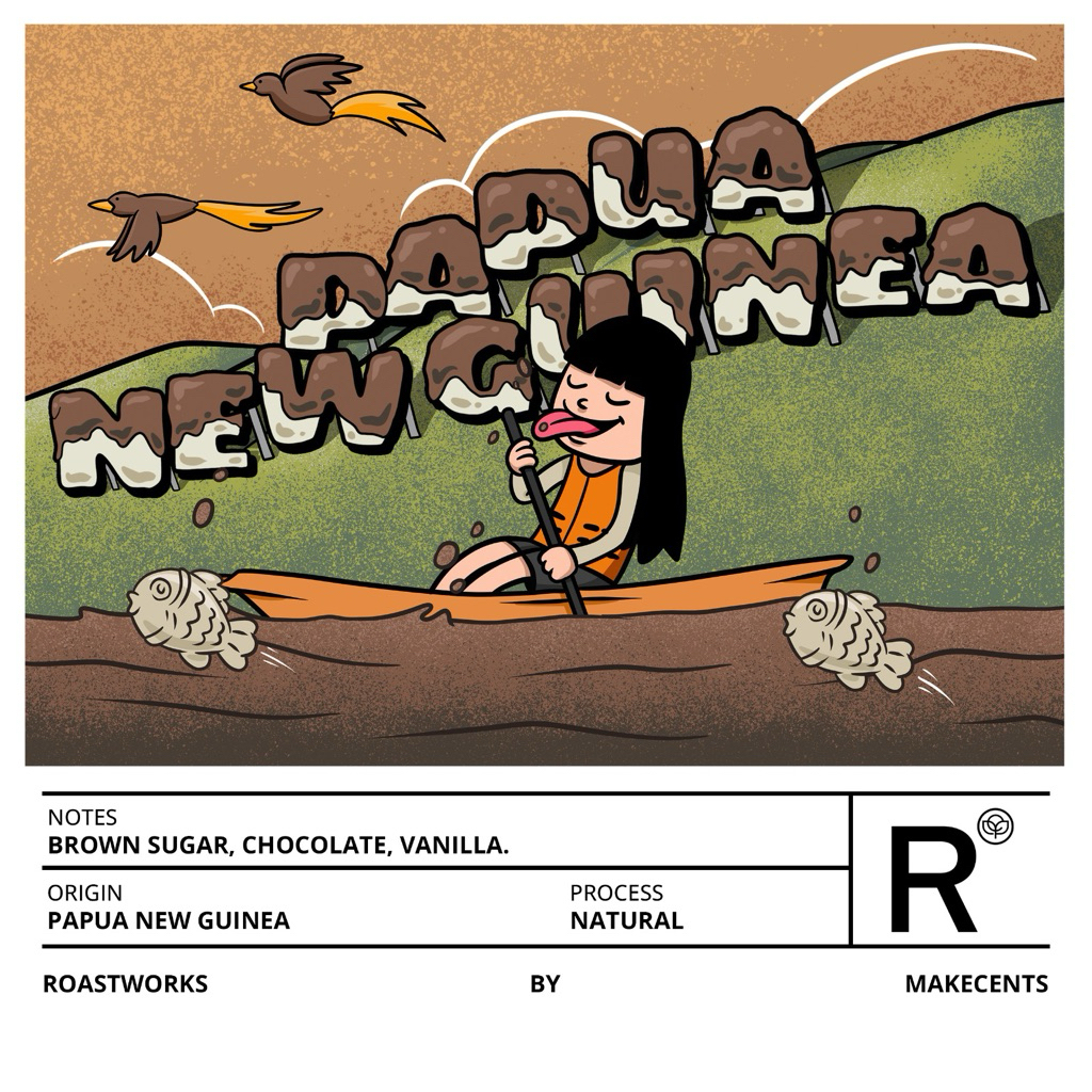 Biji Kopi Arabica Papua New Guinea Espresso Roasted (1Kg)