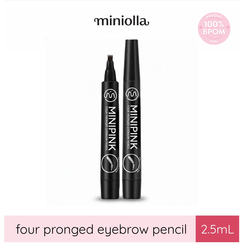 MINIPINK Four Pronged Eyebrow Precision Micro Fork Tip Natural Waterproof
