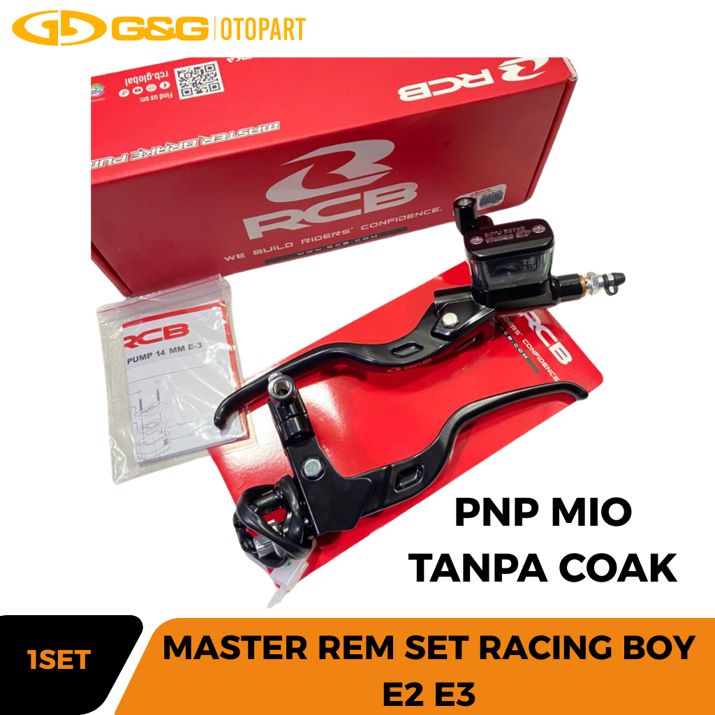 Master Rem RCB E2 E3 Set 14mm Original Matic Bebek Kanan Kiri