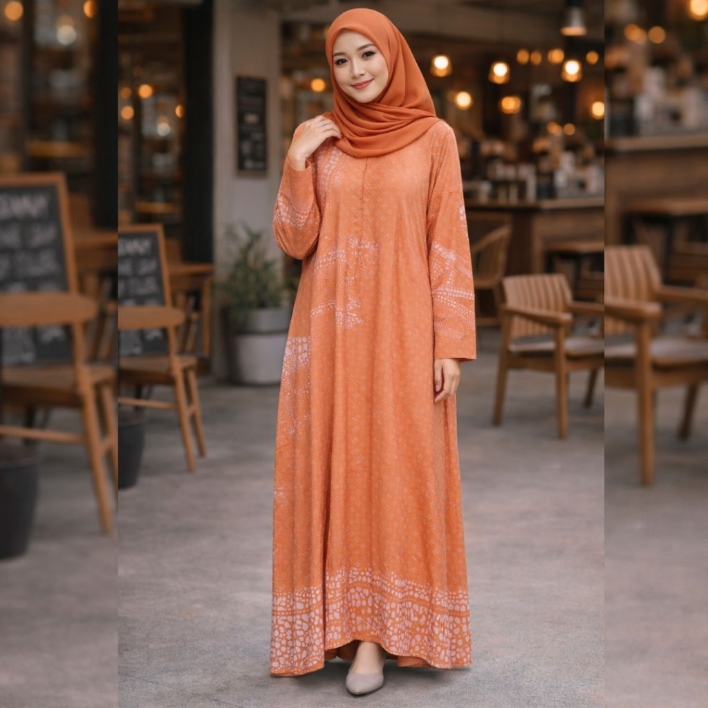 Anggia Handmade - Hazel Dress Coral