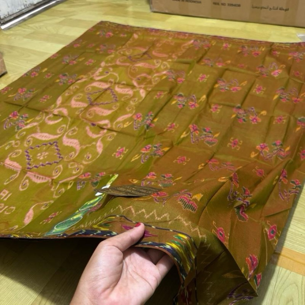 SARUNG ABU YAMAN MST FULL SUTRA BASAH JAHIT TENGAH