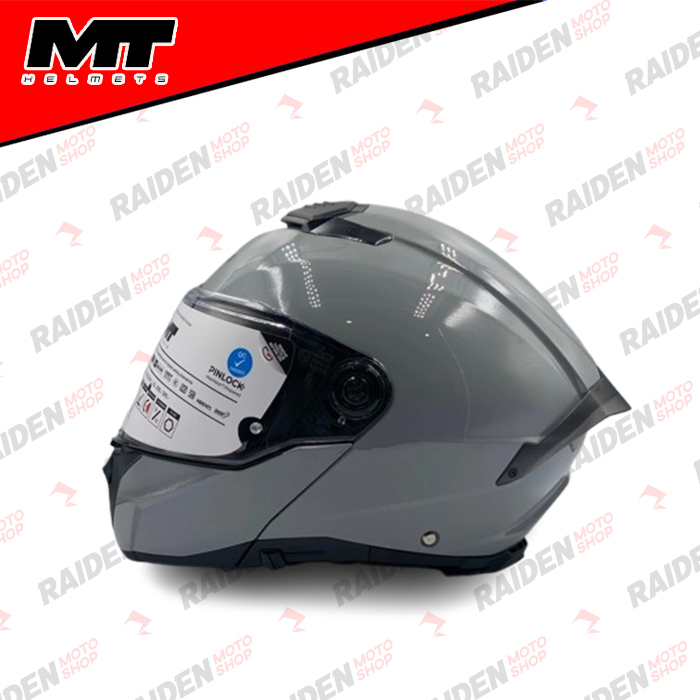 MT HELMETS Atom 2 SV Pure A12 Gloss Grey Helmet
