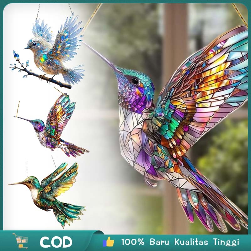 Hiasan Gantung Burung Burung Akrilik 1 Pc Lampu Hias Gantung Burung Hiasan Burung Dekorasi