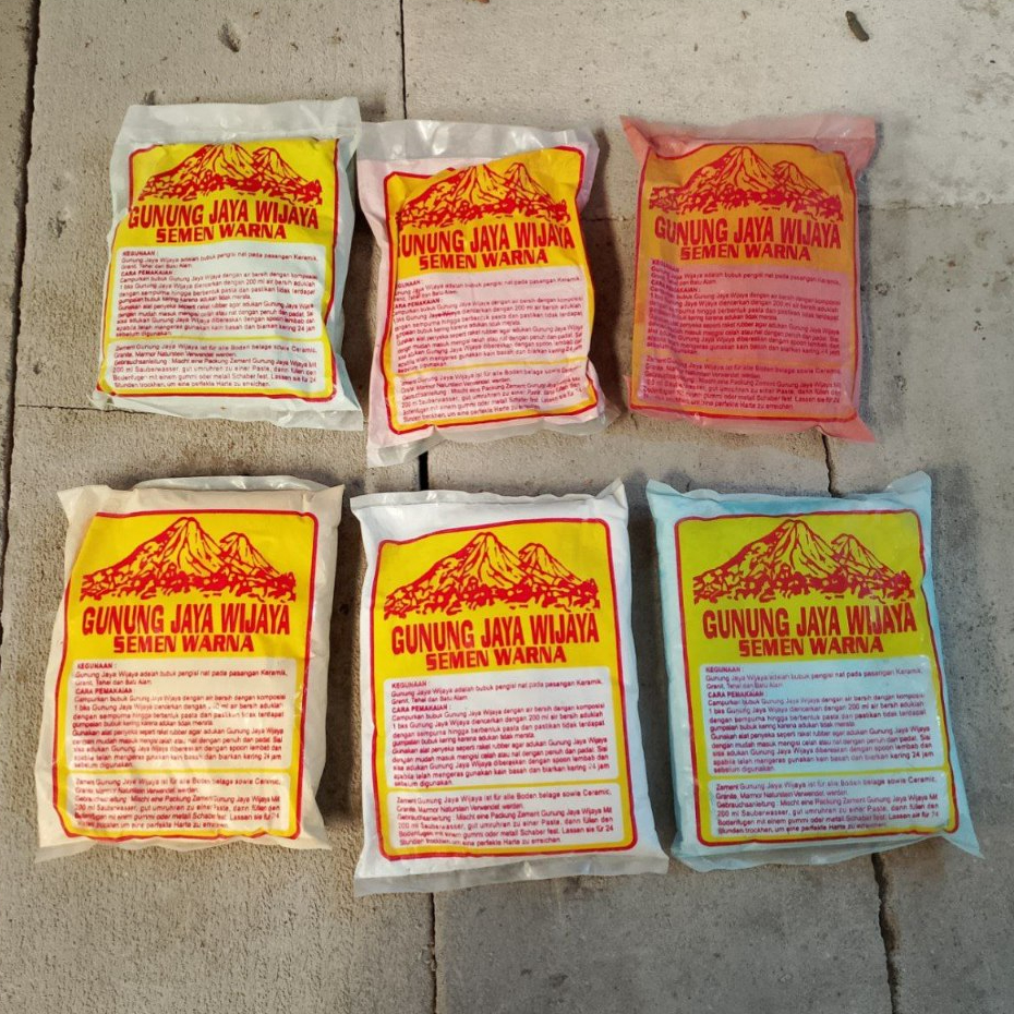 Semen Nat Keramik Warna Pink Maroon Putih Hijau Biru Kuning Ubin Harga Per Bungkus