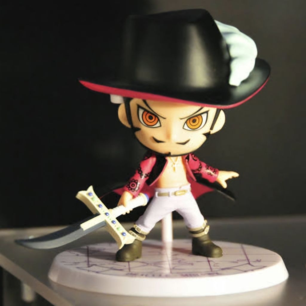 figur Ichiban Kuji Kyun Chara Dracule Mihawk dari seri One Piece