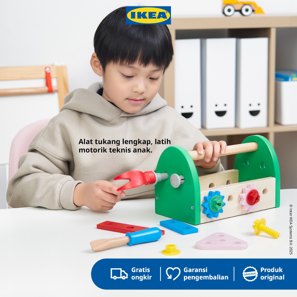 IKEA BLOMFLUGA Mainan Alat Perkakas Set Isi 13pcs