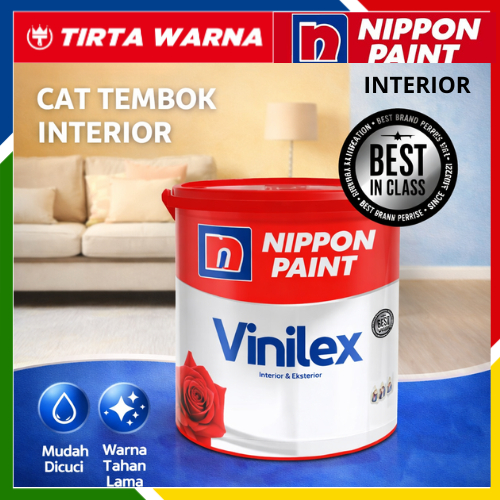 Nippon Paint Vinilex Exterior Cat Tembok Anti Jamur Tinting By Request Warna BS3-040 Cream 25 Kg