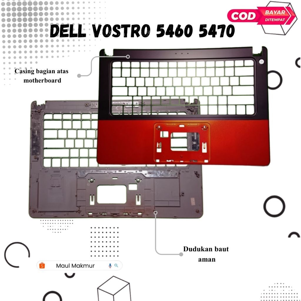 NEW Casing Laptop Dell Vostro 5460 V5460 5470 5480 P41G AEJW8 | Case C Bagian Atas Motherboard Lapto