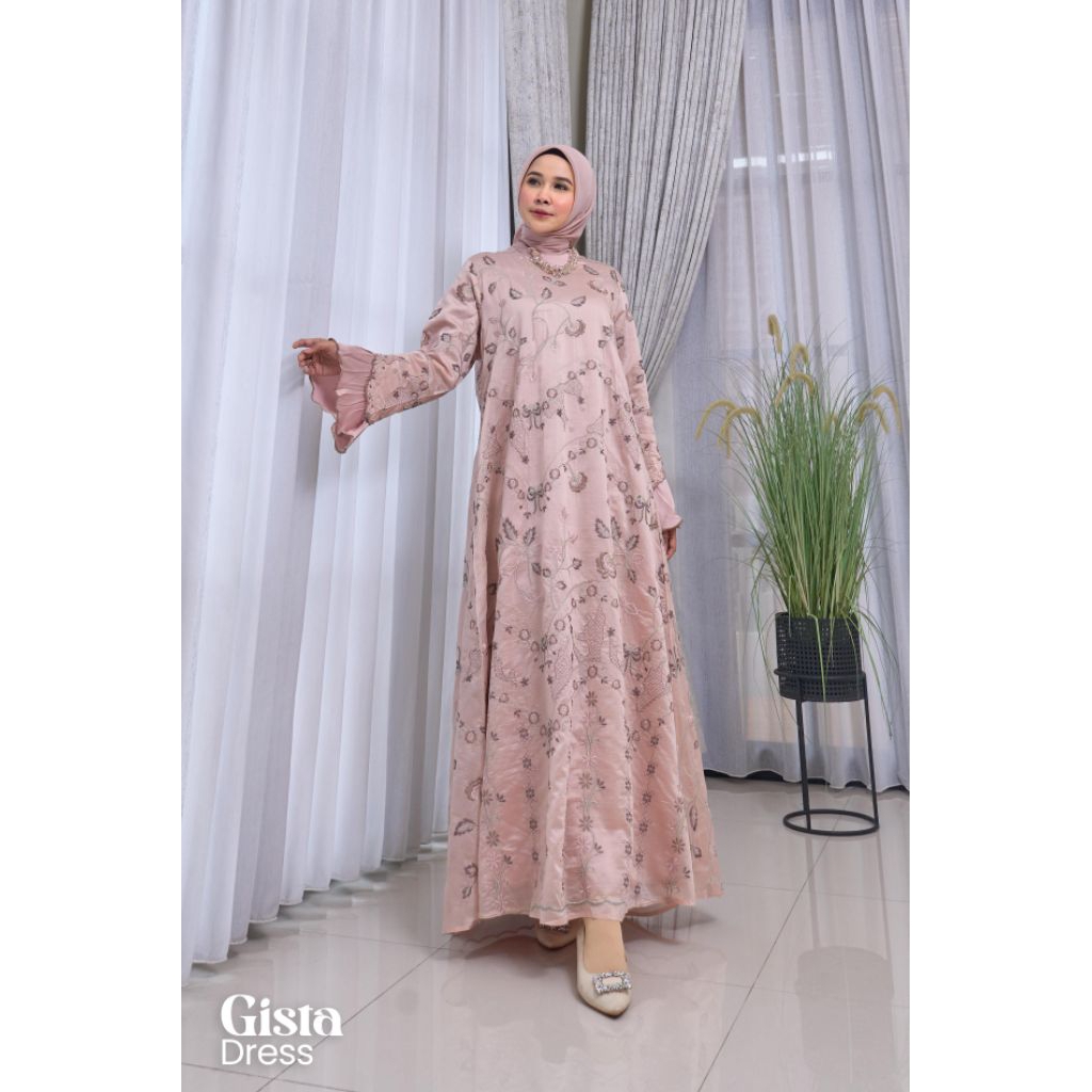 Gista dress by marevi /ginevra dress by marevi /gamis terbaru marevi