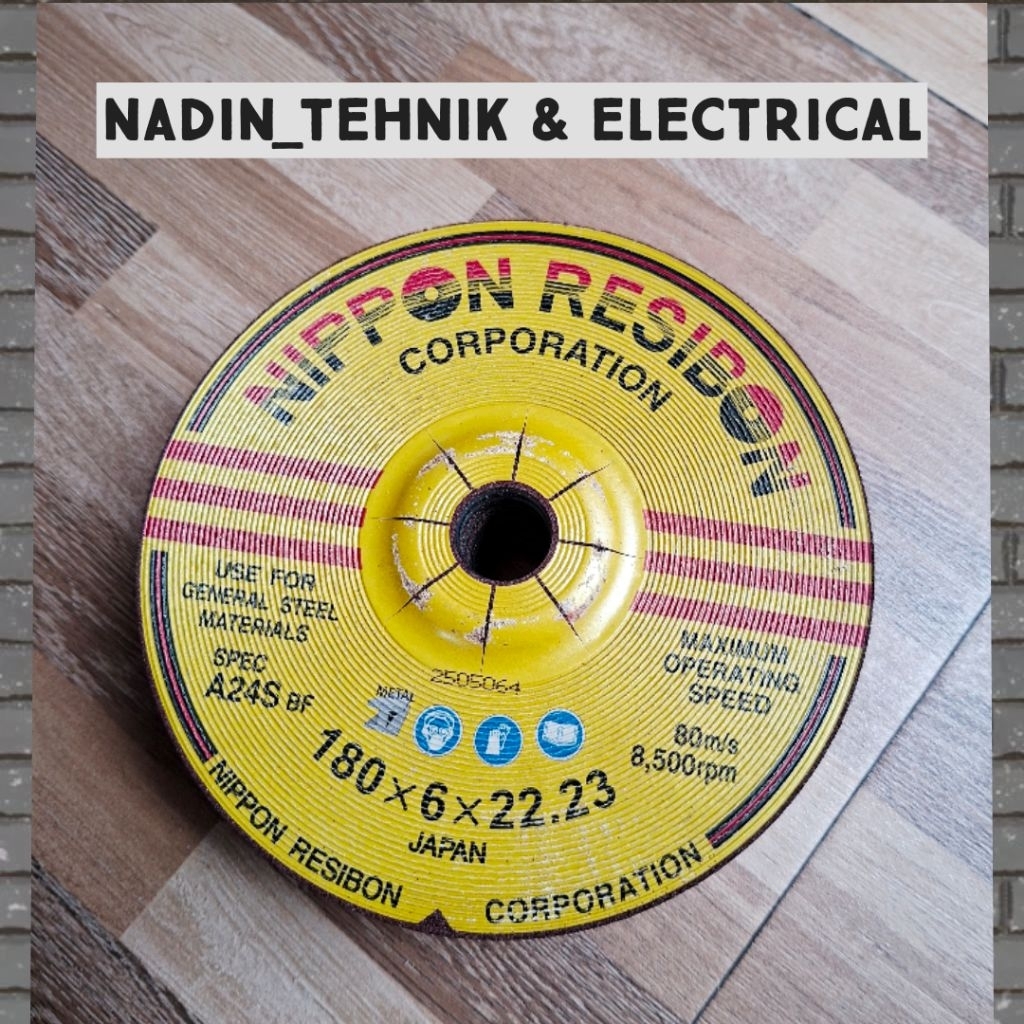 batu poles resibon 7 inch 180x6 hrga per 1 pcs