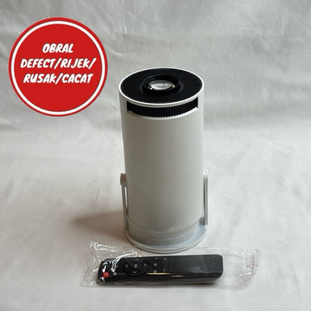 [OBRAL RUSAK] Proyektor Mini Portable Android 11 WiFi Bluetooth 200 ANSI - HY300