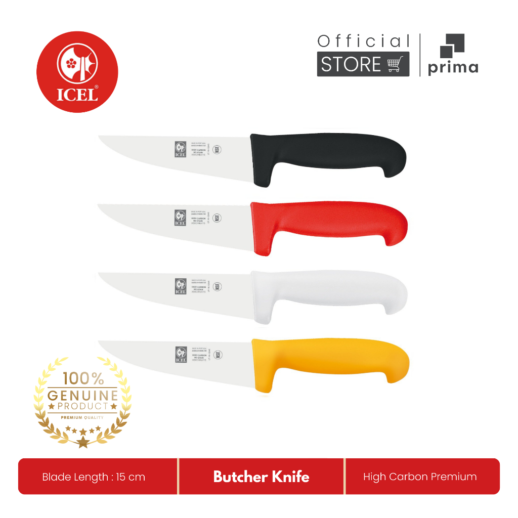 Pisau Sembelih | Butcher Knife 15 cm, PP - ICEL