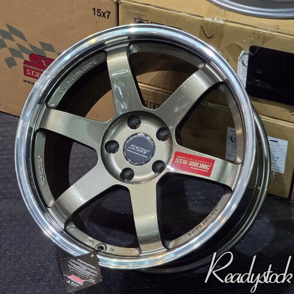 velg mobil te37 ssw original Thailand ring 18 lebar 9,5 et 25 velg mobil r18 pnp velg racing r18 Inn
