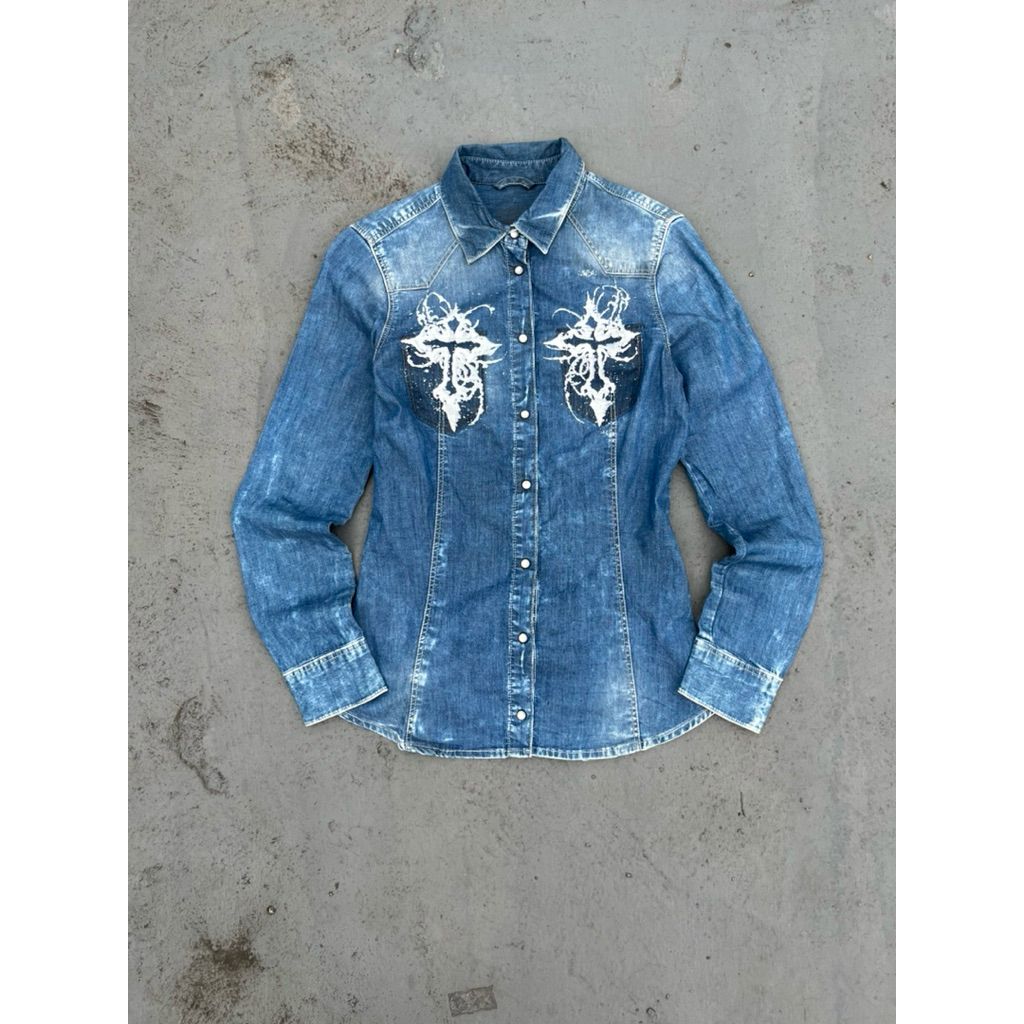 Reworked gothic wispie shirt