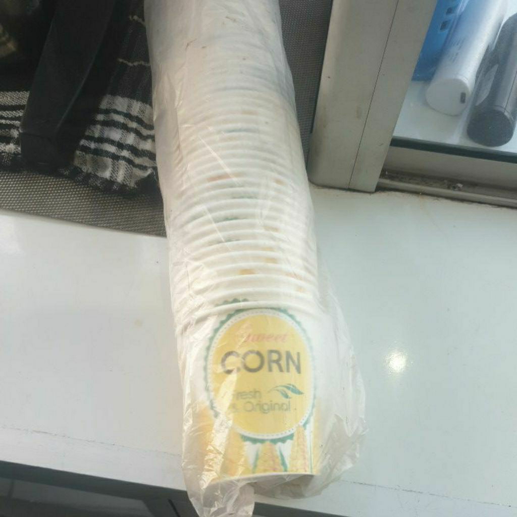 cup kertas jagung / jasuke