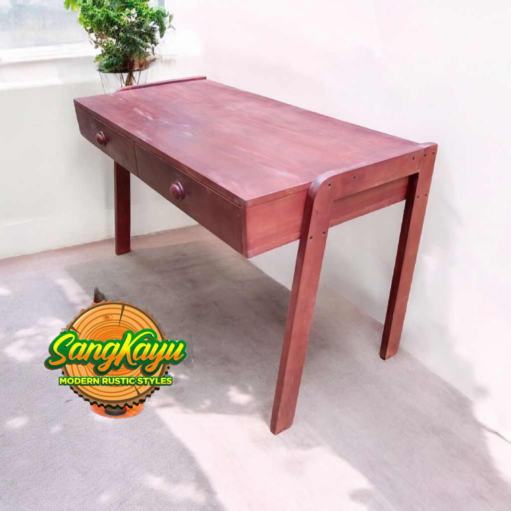 Meja Laci Meja kerja Meja 120x50x75 cm kayu Laci Meja kerja minimalis