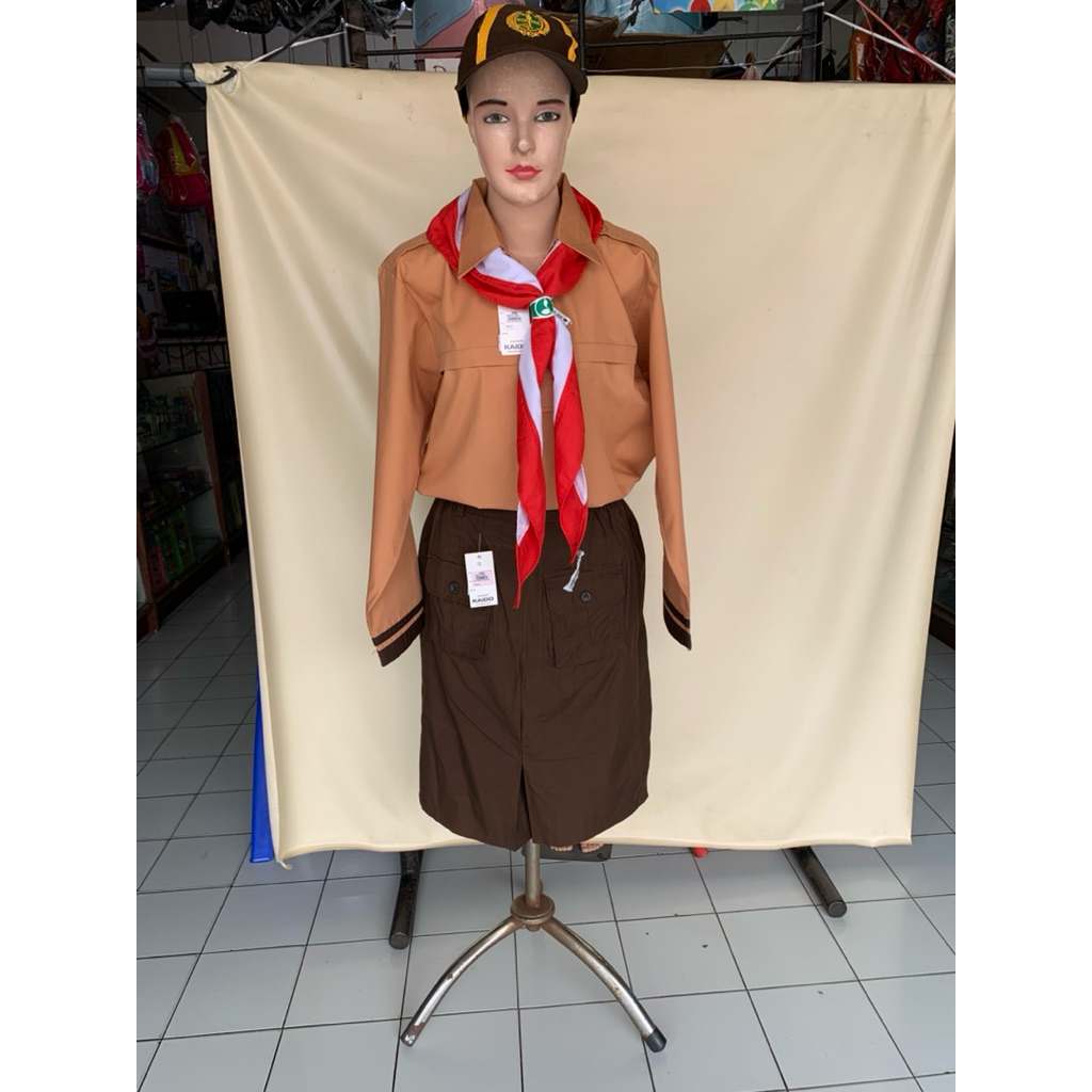 kaido seragam pramuka kulot siaga pendek sd rok kulot pendek sd kulot coklat pendek siaga rok saku d
