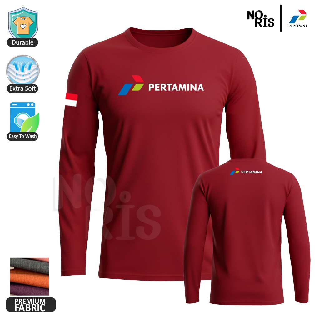 Noris shirt Baju Kaos Lengan Panjang PERTAMINA INDONESIA