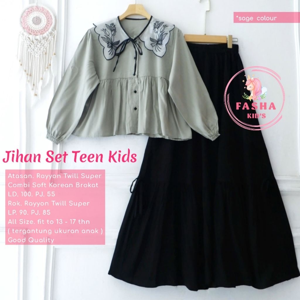 JIHAN SET KIDS ORI FASHA // SETELAN ANAK PEREMPUAN