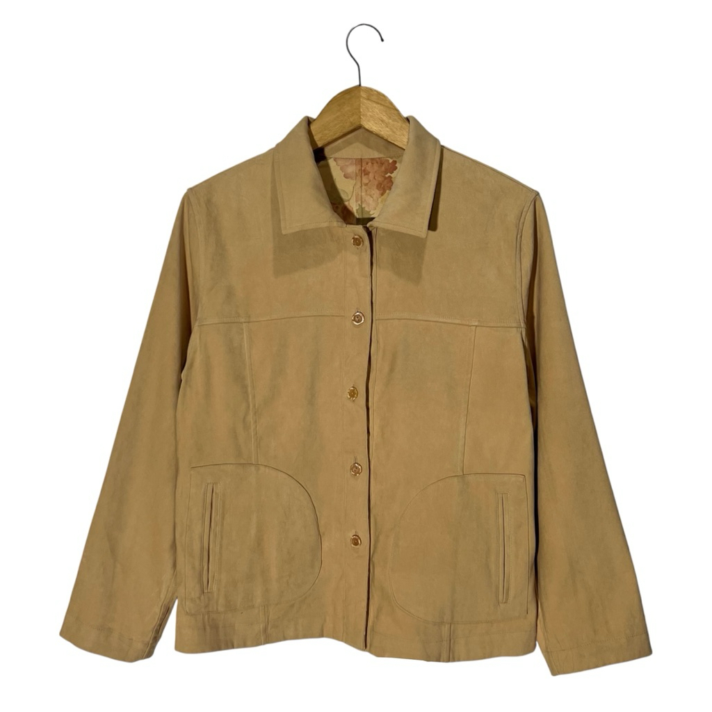 Work jacket Suede Brown Boxy by Mode original