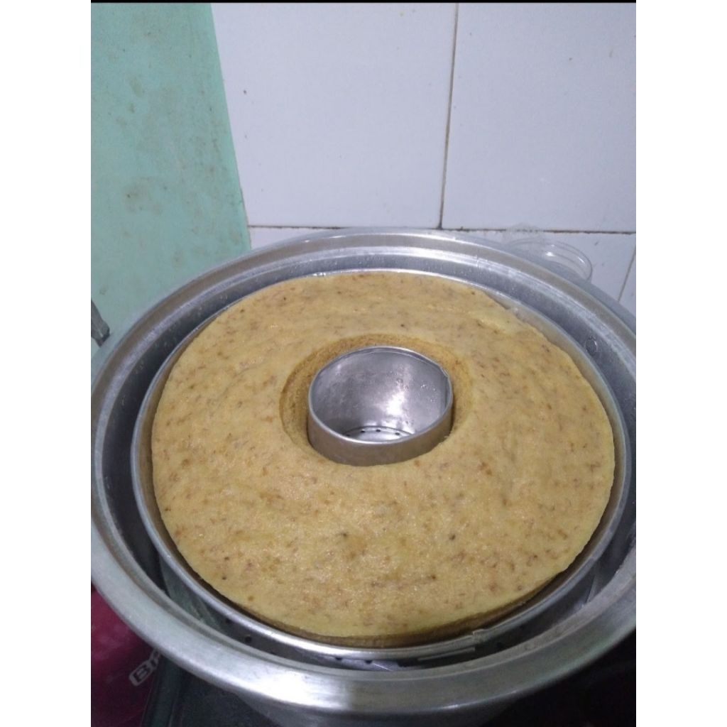 Bolu kukus pisang keju tabur,Bolu kukus pisang original,bolu kukus pisang keju homemade