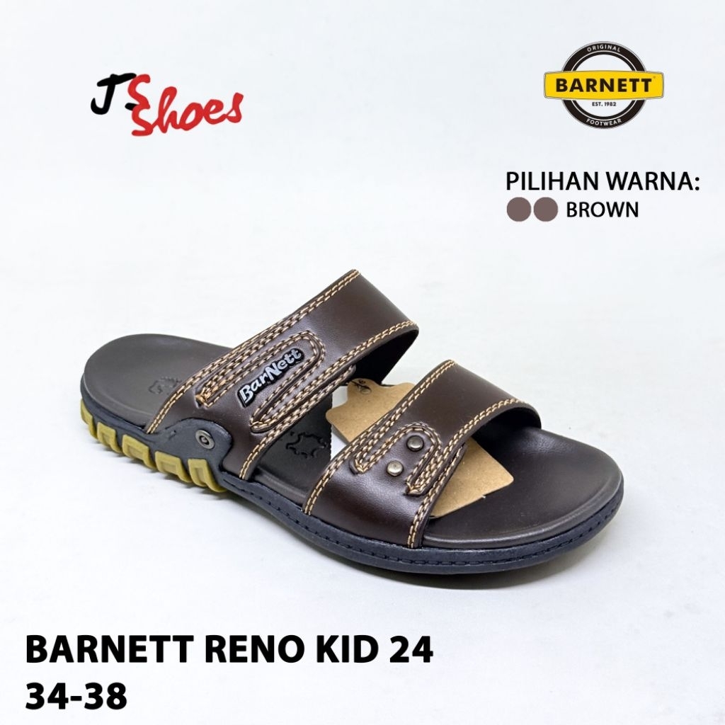 BARNETT RENO KID 24 - SANDAL SLOP CASUAL ANAK COWOK MERK BARNETT ORIGINAL