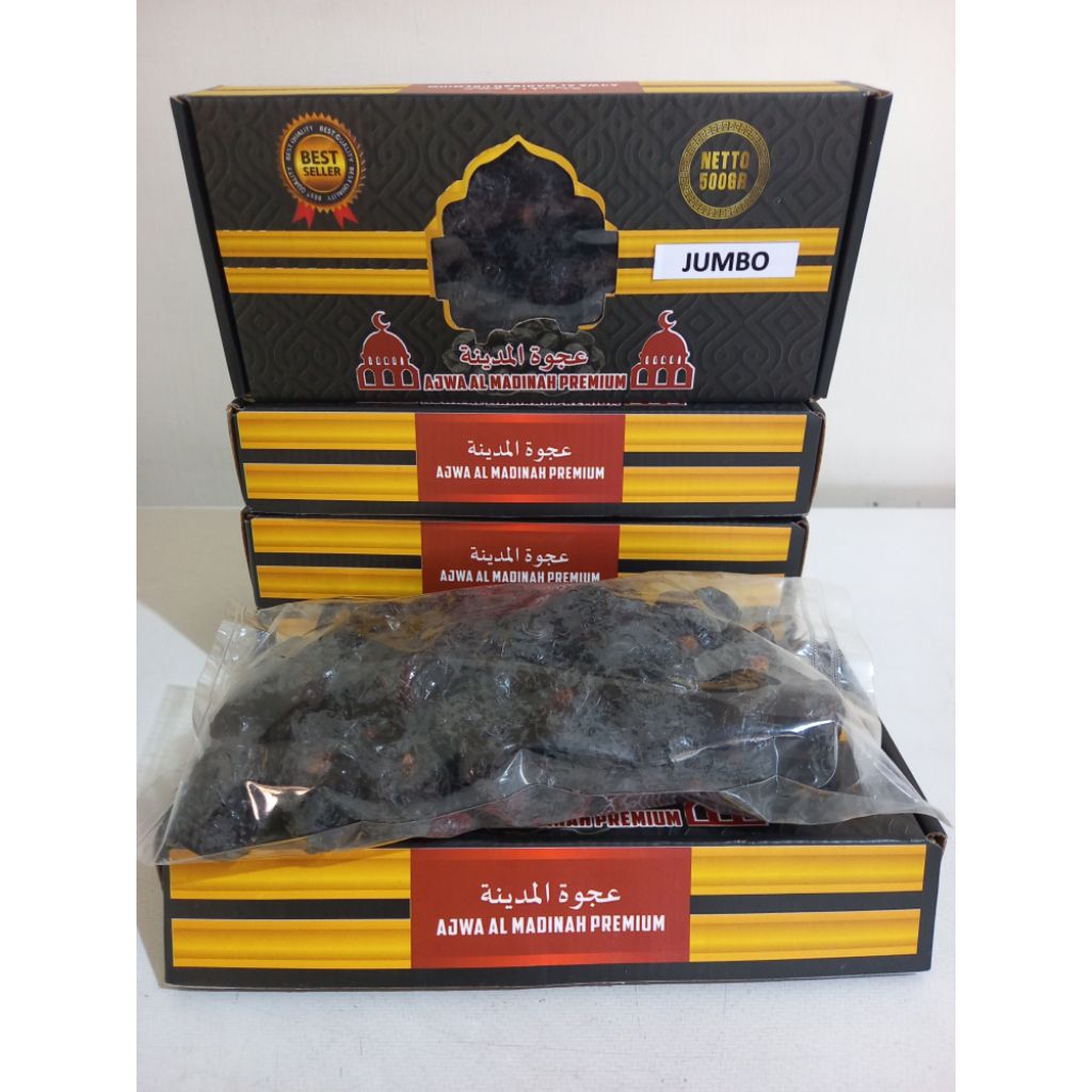 Kurma AJWA JUMBO premium 500gr | Kurma Ajwa madinah 500gr | kurma nabi