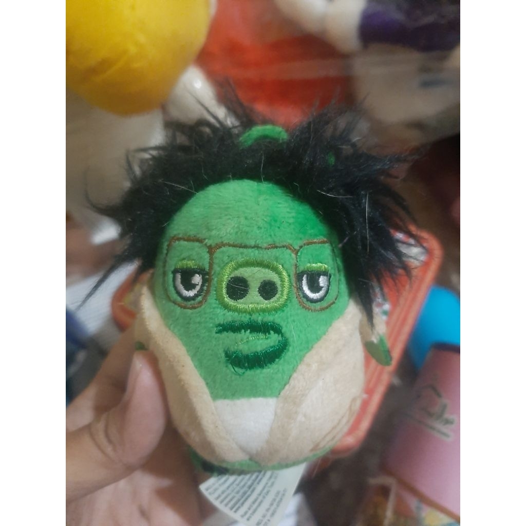 boneka mini angry bird hijau lucu