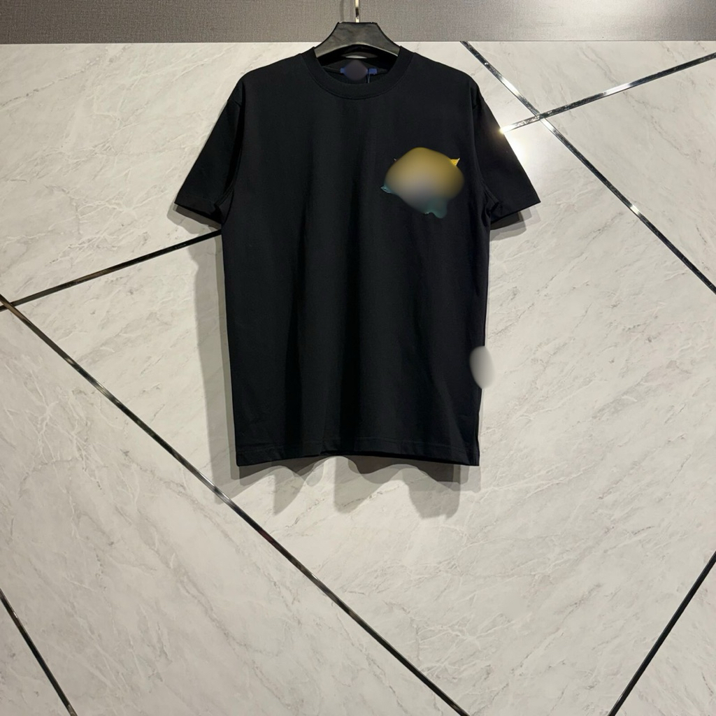 3LV1 Kaos Floral Motif Black