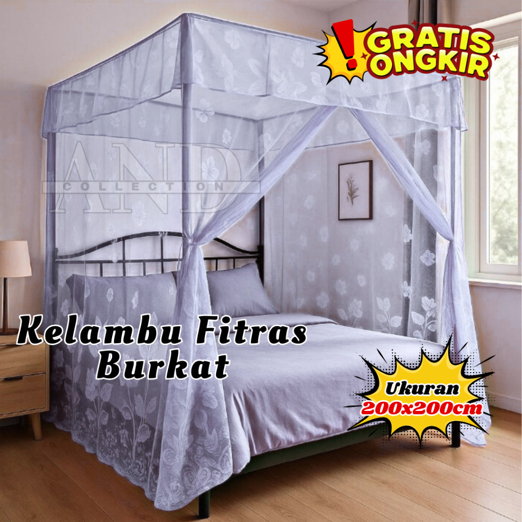 BURKAT KELAMBU DEWASA BAHAN TEBAL KUALITAS SUPER KELAMBU TIDUR ANTI NYAMUK