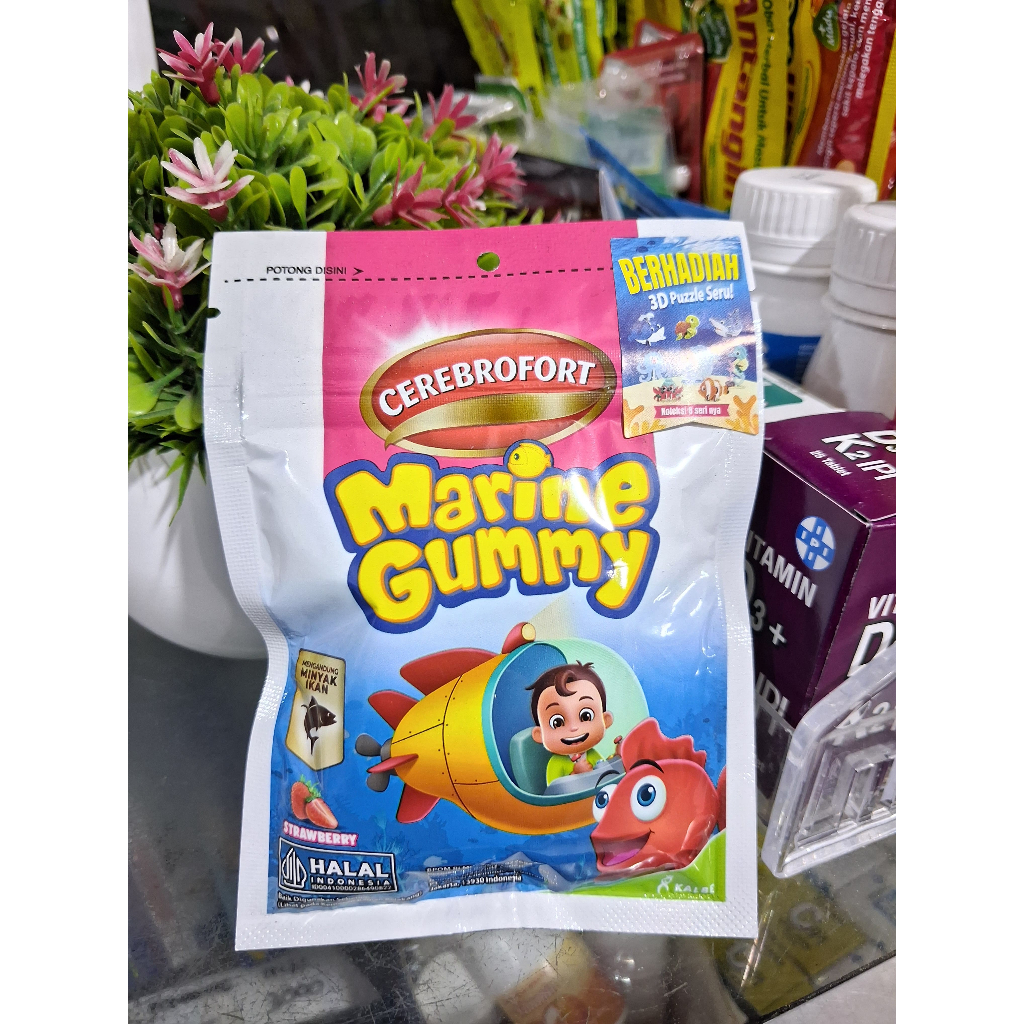 Cerebrofort Marine Gummy - Diperkaya Omega 3 untuk Perkembangan Otak Anak